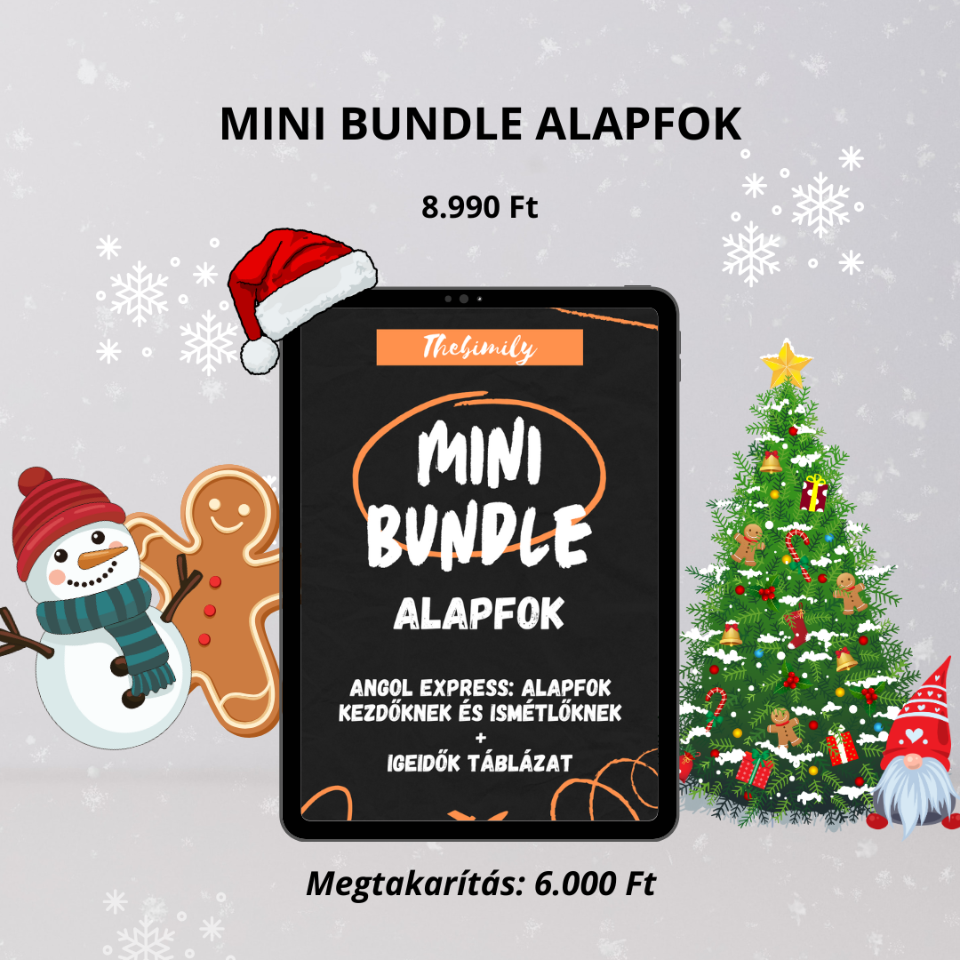 MINI BUNDLE ALAPFOK (Alapfok Kezdőknek könyv + Igeidők Táblázat minikönyv)